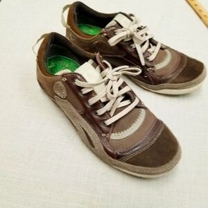Cushe Men's Dark Brown Leather Boutique Sneakers UM00092‎ - Size 7